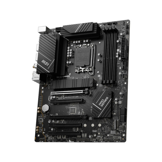 Дънна платка MSI PRO B760-P WIFI DDR4, ATX, Socket 1700, Dual Channel DDR4, 2x PCIe x16