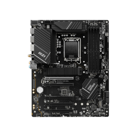 Дънна платка MSI PRO B760-P WIFI DDR4, ATX, Socket 1700, Dual Channel DDR4, 2x PCIe x16