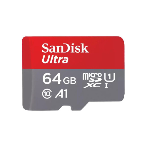 Карта памет SanDisk Ultra 64GB, microSDXC, UHS-I, Class 10, до 100MB/s
