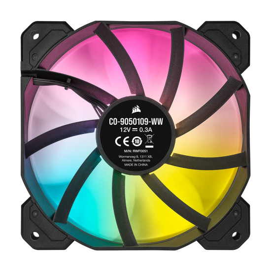 Комплект вентилатори CORSAIR SP120 RGB ELITE, 120mm, Triple Pack