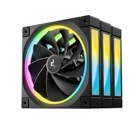 Комплект вентилатори DeepCool FL12R 3IN1, 3x120 mm, ARGB, Black