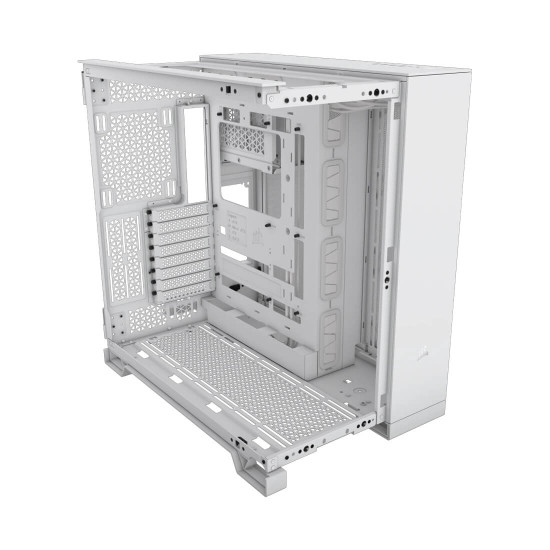 Кутия за компютър Corsair 6500D Airflow Tempered Glass Mid-Tower, White
