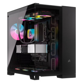 Кутия за компютър Corsair 6500X Tempered Glass Mid-Tower, Black
