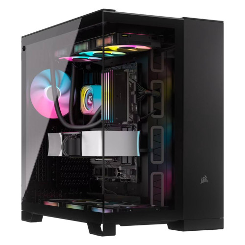 Кутия за компютър Corsair 6500X Tempered Glass Mid-Tower, Black