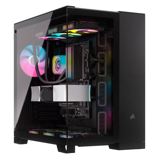 Кутия за компютър Corsair 6500X Tempered Glass Mid-Tower, Black