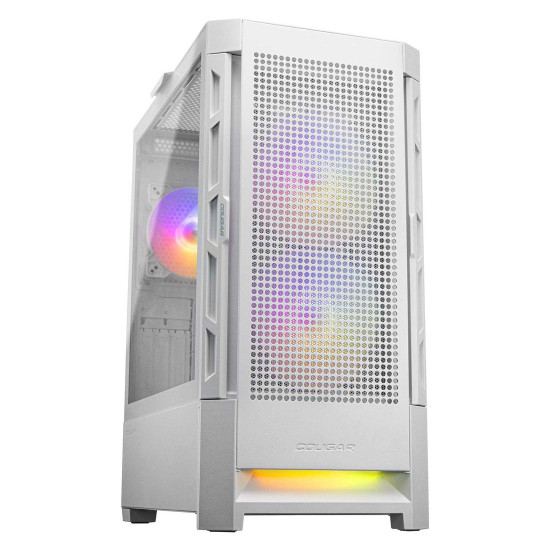 Кутия за компютър COUGAR Gaming DUOFACE RGB PC Case, Mid Tower, White