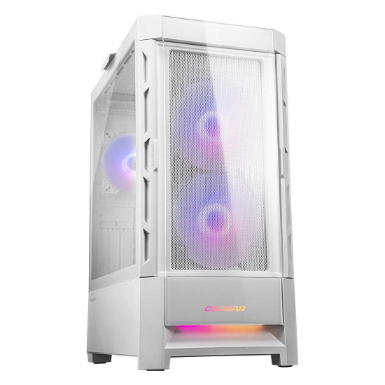 Кутия за компютър COUGAR Gaming DUOFACE RGB PC Case, Mid Tower, White