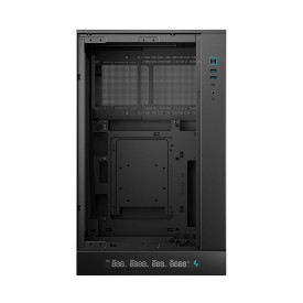 Кутия за компютър DeepCool CH270 DIGITAL, 2 x USB 3.0, 1 x USB Type-C Gen 2, 1 x Audio/Mic, Black