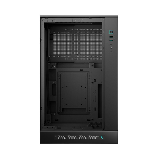 Кутия за компютър DeepCool CH270 DIGITAL, 2 x USB 3.0, 1 x USB Type-C Gen 2, 1 x Audio/Mic, Black