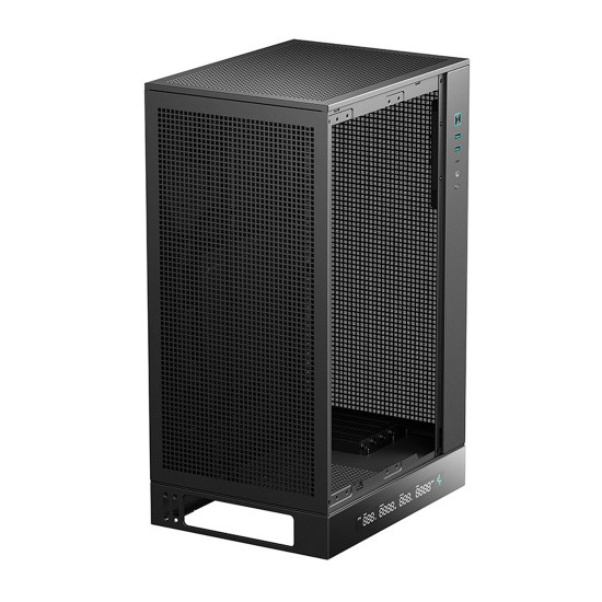 Кутия за компютър DeepCool CH270 DIGITAL, 2 x USB 3.0, 1 x USB Type-C Gen 2, 1 x Audio/Mic, Black