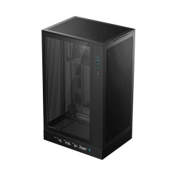 Кутия за компютър DeepCool CH270 DIGITAL, 2 x USB 3.0, 1 x USB Type-C Gen 2, 1 x Audio/Mic, Black