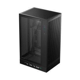 Кутия за компютър DeepCool CH270 DIGITAL, 2 x USB 3.0, 1 x USB Type-C Gen 2, 1 x Audio/Mic, Black