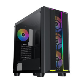 Кутия за компютър XIGMATEK Gaming Y Pro, EN42249, BK, EATX, U3x1 + U2x2, Dual ARGB LED Strip FP & Left TG, 4PCS S20A & Galaxy II Fan Control Kit