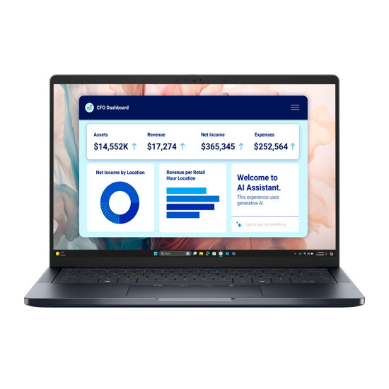 Лаптоп Dell Pro 14 Plus PB14250, 14.0 инча WUXGA, Intel Core 5 125U, 16GB RAM DDR5, 512GB SSD M.2, Intel Graphics, Wi-Fi, Bluetooth, Ubuntu