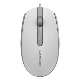 Мишка CANYON M-10, White Grey