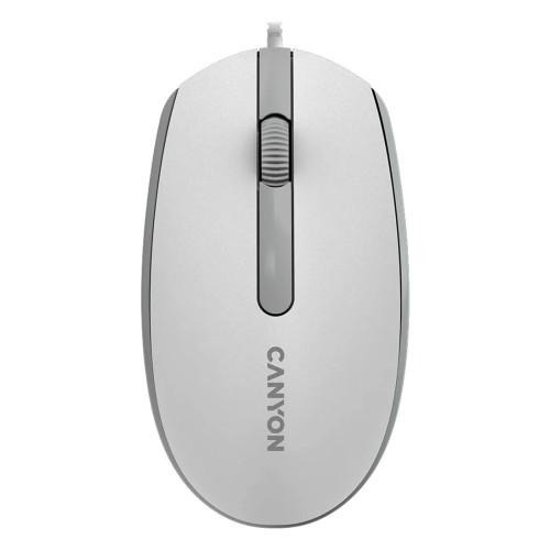Мишка CANYON M-10, White Grey