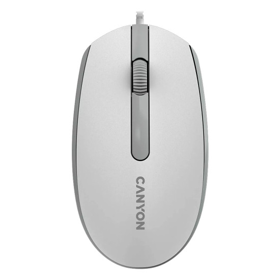 Мишка CANYON M-10, White Grey