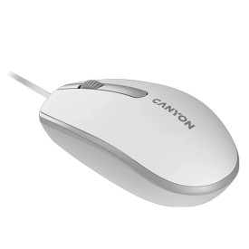Мишка CANYON M-10, White Grey