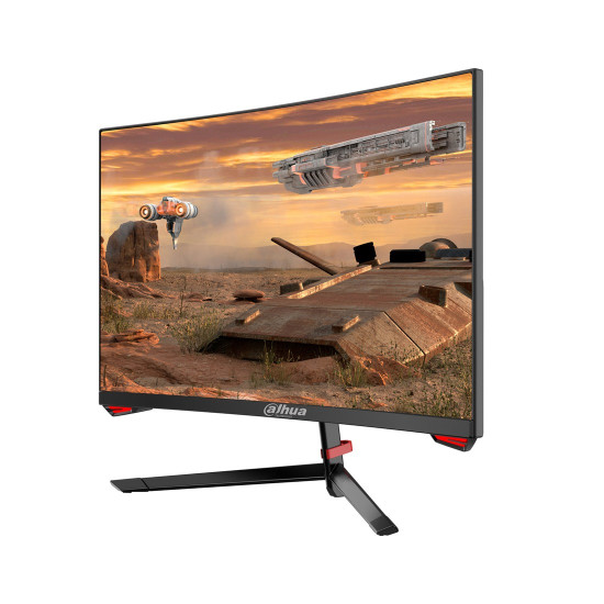 Монитор Dahua LM24-E230C, 23.6 инча, FHD 1920x1080, VA, 165Hz, 1ms, 99% sRGB, 16:9, 3000:1, 178°/178°, 1x DisplayPort 1.2, 2x HDMI 1.4, 1x Audio Out