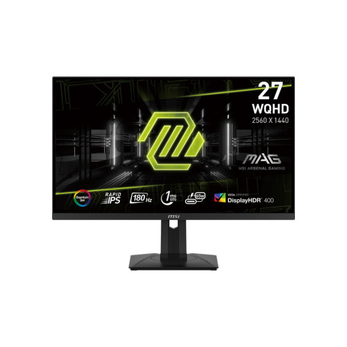 Монитор MSI MAG 274QRF QD E2, 27 инча, Rapid IPS, 2560x1440, 180Hz, 1ms GTG, Quantum Dot, HDR, AMD FreeSync
