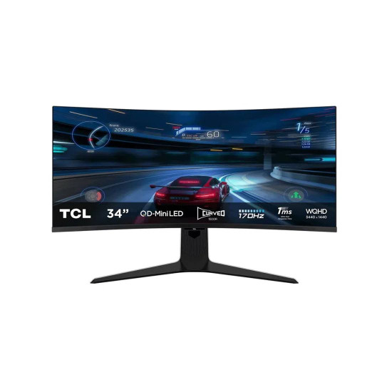 Монитор TCL 34R83Q, 34 инча, 170 Hz, 1ms