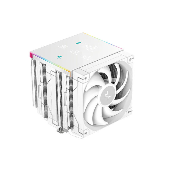 Охладител за процесор DeepCool AK620 Digital Pro WH, 2x120 mm, White