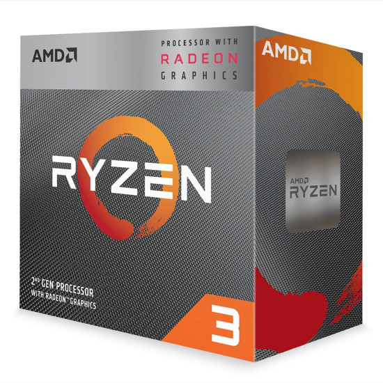 Процесор AMD Ryzen 3 3200G 4C/4T, 4.0GHz, 6MB, 65W, AM4, Box с охладител