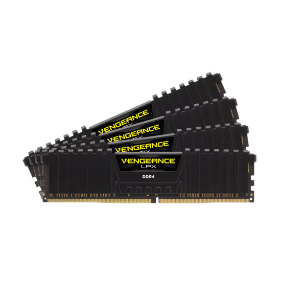 RAM памет Corsair Vengeance LPX, 64GB (4x16GB) DDR4, 3600MT/s, CL18, Kit of 4
