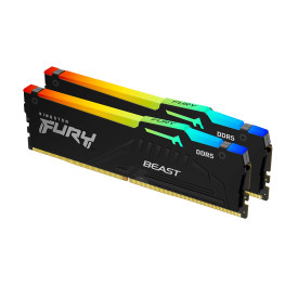 RAM памет Kingston FURY Beast DDR5, 64GB, 2x32GB, KF552C40BBAK2-64, 5200MHz, CL40, UDIMM, Kit of 2