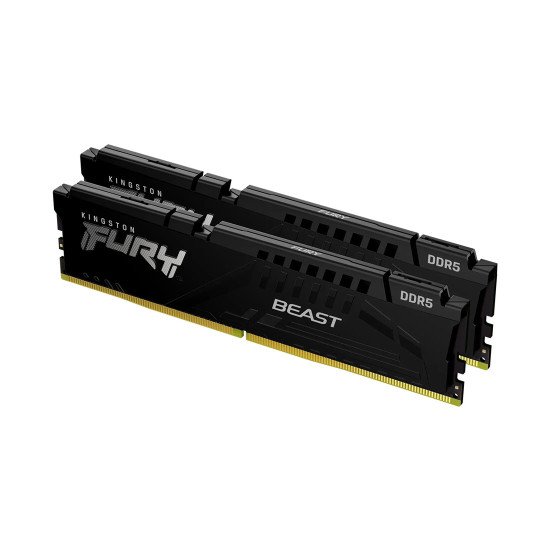RAM памет Kingston FURY Beast DDR5, DIMM, 64GB, 2x32GB, 6000MT/s, CL36, AMD EXPO, Intel XMP, Kit of 2