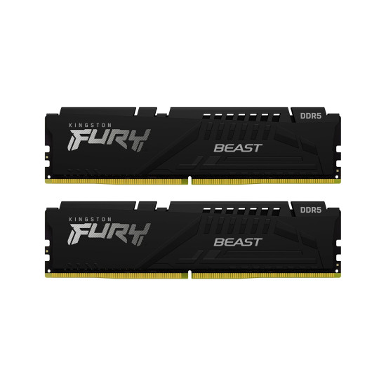RAM памет Kingston FURY Beast DDR5, DIMM, 64GB, 2x32GB, 6000MT/s, CL36, AMD EXPO, Intel XMP, Kit of 2