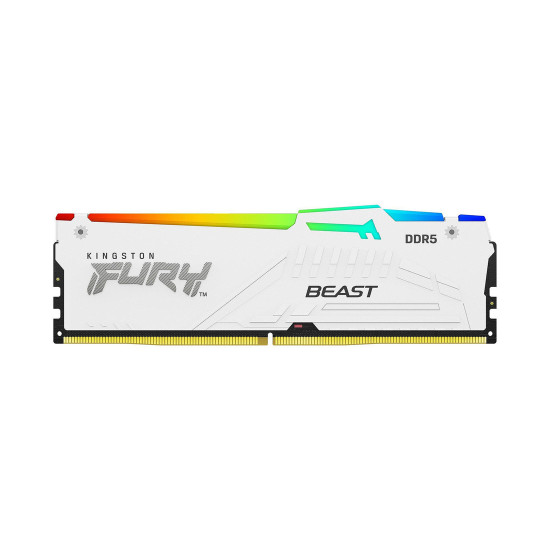 RAM памет Kingston FURY Beast White 32 GB, 2x16 GB DDR5, 6000 MT/s, CL30, UDIMM, AMD EXPO & Intel XMP, Kit of 2