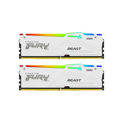 RAM памет Kingston FURY Beast White 32 GB, 2x16 GB DDR5, 6000 MT/s, CL30, UDIMM, AMD EXPO & Intel XMP, Kit of 2
