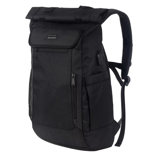 Раница за лаптоп Canyon Urban RT-7 Rolltop, 17.3 инча, Waterproof, Black