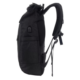 Раница за лаптоп Canyon Urban RT-7 Rolltop, 17.3 инча, Waterproof, Black