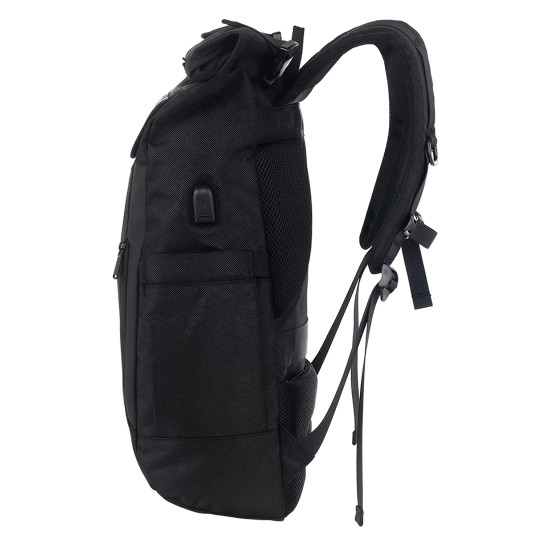 Раница за лаптоп Canyon Urban RT-7 Rolltop, 17.3 инча, Waterproof, Black