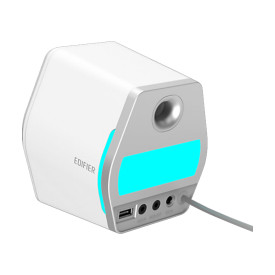 Тонколони EDIFIER G2000, 2.0 стерео, Bluetooth 5.3, USB, AUX, RGB подсветка, 16W RMS, White