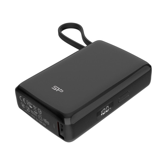 Външна батерия SILICON POWER CP10, 10000 mAh, BSMI, PSE, INT., Black