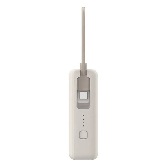 Външна батерия Xiaomi, 10000 mAh, 33 W, вграден кабел, GL, Tan