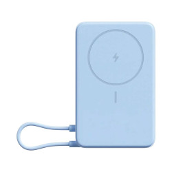 Външна батерия Xiaomi Magnetic Power Bank, 10000 mAh, магнитна, с вградена стойка, Blue
