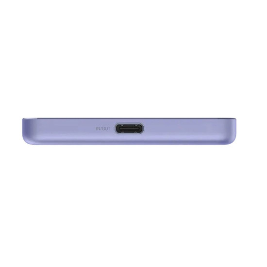 Външна батерия Xiaomi Super Slim Magnetic Power Bank, 5000 mAh, магнитна, Purple