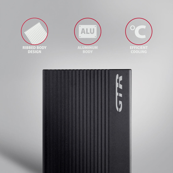 Външна кутия за диск AXAGON EE25-GTR, USB-C, 10Gbps, 2.5 инча HDD/SSD