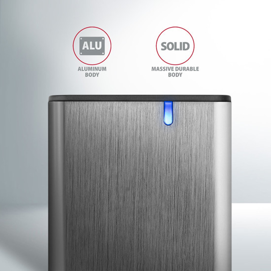 Външна кутия за диск AXAGON EEM2-SG2 SuperSpeed+, USB-C, M.2 NVMe + SATA SSD
