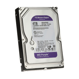 Вътрешен твърд диск Western Digital, 4 TB, CMR, 3.5 инча, 128 MB кеш, SATA 6 Gb/s, Purple