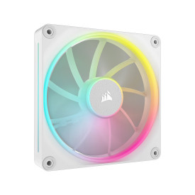 Вентилатор Corsair LX140, 140mm, PWM, RGB Addressable, 2000 RPM, Dual Light Loop, Magnetic Dome, iCUE LINK, White