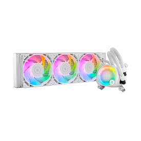 Водно охлаждане EKWB EK-Nucleus AIO CR360 Lux D-RGB, 360mm, ARGB, 3x EK-FPT FAN, White