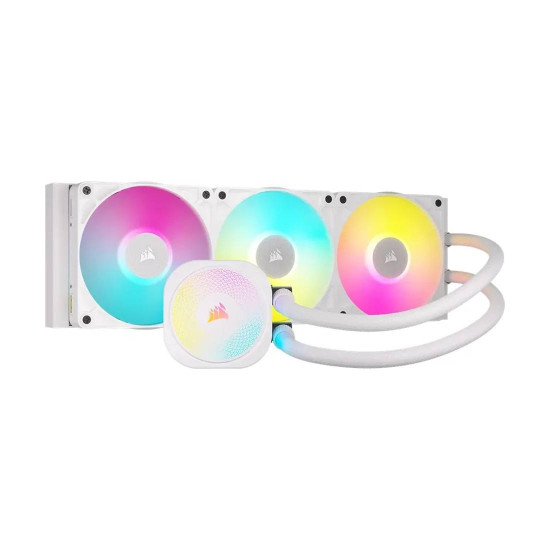 Водно охлаждане за процесор CORSAIR iCUE LINK TITAN 360 RX RGB AIO, 360mm, White