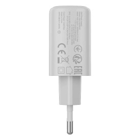 Зарядно Canyon OnCharge 250, 25W, 1x USB-C PD, EU стандарт, White