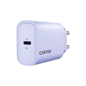 Зарядно Canyon OnCharge 30CL, PD, 30W, USB-C x 1, EU стандарт, Lavender