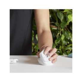 Безжична мишка LOGITECH Lift Vertical Ergonomic Mouse, OFF-WHITE/PALE GREY
